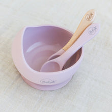 Load image into Gallery viewer, Silicone Suction Feeding Bowl & 2 Spoons