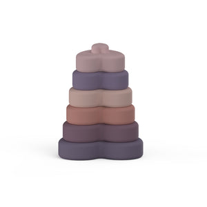 Silicone Stacking & Learning Tower- HEART