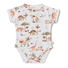 Load image into Gallery viewer, SHK Dino Short Sleeve Organic Body Suit
