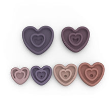 Load image into Gallery viewer, Silicone Stacking & Learning Tower- HEART