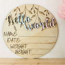 Load image into Gallery viewer, Birth Announcement Discs