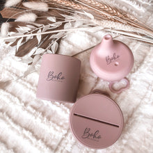 Load image into Gallery viewer, Silicone Sip & Snack Set