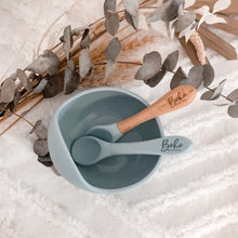 Load image into Gallery viewer, Silicone Suction Feeding Bowl & 2 Spoons