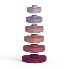 Load image into Gallery viewer, Silicone Stacking &amp; Learning Tower- HEART

