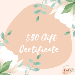 $50 GIFT CERTIFICATE