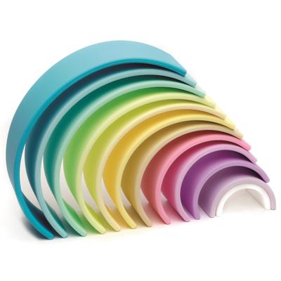 Silicone Pastel 12 piece rainbow- Dena Toys