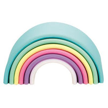 Load image into Gallery viewer, Silicone Pastel 6 piece rainbow- Dena Toys
