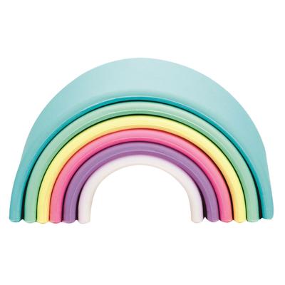 Silicone Pastel 6 piece rainbow- Dena Toys