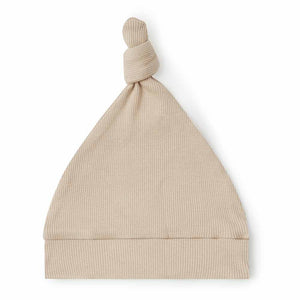 SHK Ribbed Organic Knotted Beanie