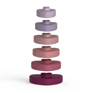 Silicone Stacking & Learning Tower- HEART